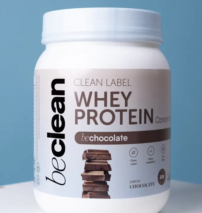 Pote de Whey Protein Concentrado chocolate