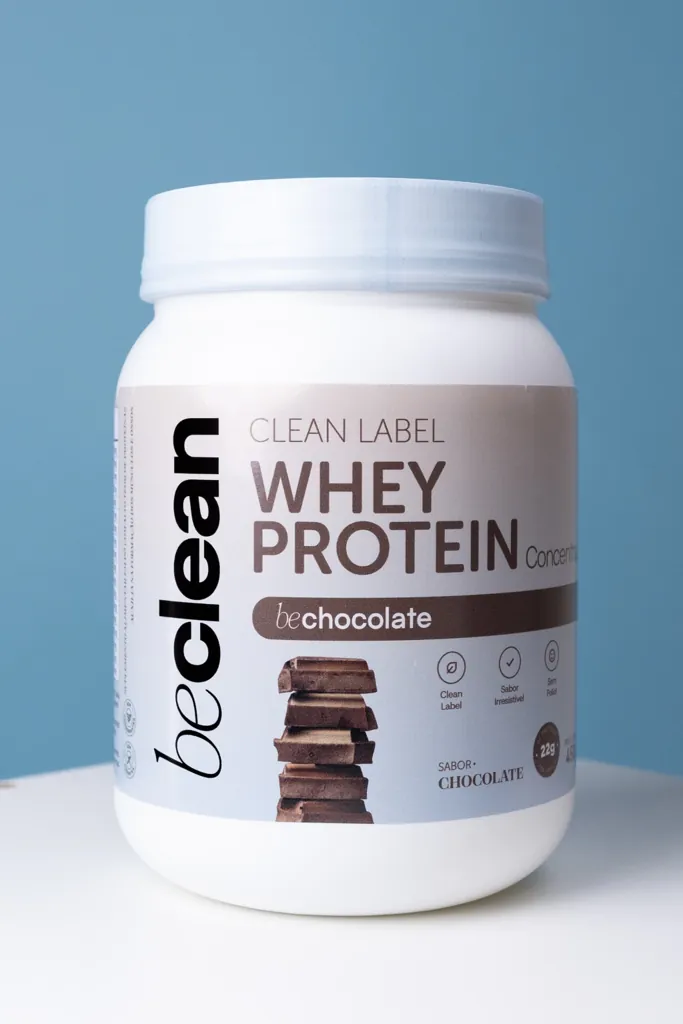 Pote de Whey Protein Concentrado sabor chocolate